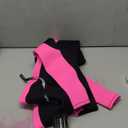 Hevto Kids Wetsuit for Boys Girls Toddler Youth 3/2mm Neoprene Full Wet Suits in Cold Water for Swimming Surfing Diving (8, K1-3mm-Back Zip-Pink)