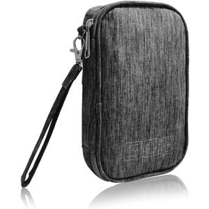 Electronic Organizer Bag Cable Organizer Travel Cord Organizer Case Pouch Portable Carrying Case for Charger Hard Drive Earphone USB SD Card (Grey)