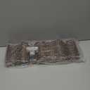 Countertop Wine Rack - 7 Bottle Freestanding Wine Bottle Holder Stand - 2 Tier Wooden Wine Storage Rack - Walnut Wavy Wine Organizer for Cabinet Pantry Home Kitchen Bar