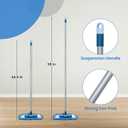 TrueYee Dust Mop for Hardwood Floors with 57" Long Handle Wet & Dry Mops for Catching Pet Hair and Dust Bunny Microfiber Dust Mops for Vinyl, Wood, Tile, Laminate Flooring