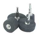 4 Pcs Mounted Grinding Stone - 1/4 Inch Shank Assorted Shape Grinding Stones Sharpening Wheel for Rotary Tools, Drill, Grinder