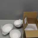 6 Ounce 6 Pack Ceramic Dip Bowls for Ice Cream, Small Side Dishes Sauce Dish Ceramic Dessert Bowls Set - Good for Tomato Sauce, Soy, BBQ and Other Party Dinner(White)