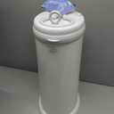 Ubbi Steel Diaper Pail, Odor Locking, No Special Bag Required, Award-Winning, Registry Must-Have, White
