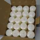 Compostable Cup Tea Lights Composting Industrial Composting Natural Wax Rapeseed Wax Unscented Candles Plastic Free, 2 Pack of 20