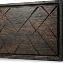 TESLYAR Wooden Steak Board  Steak Cutting Board & BBQ Serving Platter  Solid Wood Charcuterie Board & Meat Serving Plate (Medium) (11.8"L x 7.9"W)