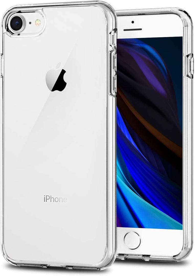 TENOC Phone Case Compatible with iPhone SE (2nd 2020 and 3rd 2022 Generation) & iPhone 7 & iPhone 8, Clear Case Shockproof Protective Bumper Slim Cover for 4.7 Inch (iPhone 7/8/SE2/SE3, Clear)