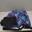 Hanna Nikole Womens Plus Size Tankini Swimsuits Two Piece Tummy Control Bathing Suits Blouson Swim Tank Top with Boy Shorts, 7XL