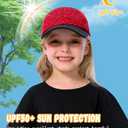 GADIEMKENSD Toddler Baseball Hat with Kaleidoscope Pattern, UV Protection Baby Sun Cap for Kids, Breathable Toddler Baseball Caps for Boys Girls Summer Beach School Yellow Black 2-5T