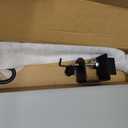 Heavy Duty Deck Hook,Courtyard Decoration,Pole 16.5Long Metal Deck Railing Hooks for Hanging Bird Feeders,Planters,Suet Baskets,Lanterns,Wind Chimes,Clamp Mounted,Under 18 LBS (Black)