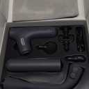 3-in-1 Detachable Massage Gun Deep Tissue, Ergonomic Extension Handle Back Massager for Pain Relief, Portable Percussion Muscle Massager for Shoulder, Thigh, Waist & Neck, FSA-HSA Eligible (Grey)