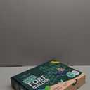 130 Piece Glow in The Dark Fort Building Kit - Indoor Play Engineering Set with Connecting Sticks & Balls - Creative STEM Building Toys