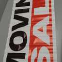 4 Less Co 18x48 Inch MOVING SALE Vinyl Banner Sign with Grommets wrb