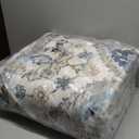 Levtex Home Palladium Grey Quilted Throw, Cotton, Gray, Floral