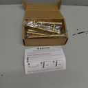 Ravinte 6 Pack 5 Inch Cabinet Pulls Brushed Brass Stainless Steel Kitchen Drawer Pulls Cabinet Handles 5Length, 3 Hole Center