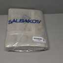 SALBAKOS 100% Turkish Cotton Bath Mat Towel Set of 2 Piece | 20x34 in Large Bath Mats | Luxury Hotel Quality, Thick, Absorbent, Quick Dry Bathmats for Bathroom & Toilet (Stone, 2 Bath Mats)