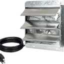iLiving 12-Inch Wall Mounted Exhaust Fan with Variable Speed, 960 CFM, 1400 SQF Coverage Area, Silver
