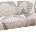 Cornasee Stretch Geometric Futon Cover Slipcovers Full Size,Fully Folding Armless Sofa Bed & Couch Protector,Machine Washable (O)