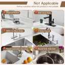 Faucet Mat for Kitchen Sink, Diatomite Quick Drying Tray , 20 Inch Kitchen Sink Splash Guard and Bathroom Stone Tray for Counter. Super Absorben.White. (20" x 4")