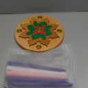 Lounsweer 6 Pcs 15.5 Inch Christmas Advent Wreath Candle Holder with 5 Candles Wood Nativity Candle Holder Rustic Advent Decor for Xmas Candles Centerpiece Decorations Home Church Religious Gift