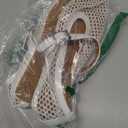 DOEYG Mesh Ballet Flats for Women Buckle Strap Comfy Casual Office Fishnet Ballerina Flat Shoes, 6.5