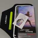 Running Armband with Earphone Bag Cell Phone Armband for iPhone 16 15 Pro 14 Plus 13 11 XR XS, Galaxy S24/S10 Water Resistant Sports Phone Holder Case & Zipper Slot Car Key Holder for 6.7 inch Phone