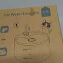 Cat Water Fountain, 71oz/2.1L Cat Fountain for Drinking with Copper Faucet, MISFANS-Designed Pump & Filter, Plastic Automatic Pet Water Fountain Bowl & Dispenser with 3-Pack Replaceable Filters