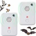 2026 Ultrasonic Bird Repeller & Bat Deterrent for Attic Woodpecker Deterrent for House Pigeon Repellent Indoor to Keep Birds Bats Away from Patio Rooftops Porch Balconies(2Pack)