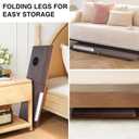 28.6" Foldable & Adjustable Laptop Bed Tray Table - Extra Large Portable Lap Desk with Phone Holder & Cup Holder, Lightweight & Sturdy for Working, Eating, Reading, Writing in Bed, Couch, Floor