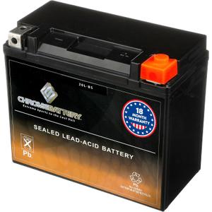 CB CHROMEBATTERY 12V 21Ah SLA Battery – T3 Nut & Bolt Terminal – 2 Pack - Deep Cycle Design Rechargeable Power for Alarms, Scooters, Toys & More – Sealed Lead Acid, Model: YTX20L-BS