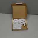 TESSAN Surge Protector Power Strip, 5 Ft Flat Plug Extension Cord with 3 USB (1 USB C) 8 Outlets, 1250W, 900J Protection, 3 Sided Outlet Extender with Power Switch for Office, Dorm Room Essentials (Grey)