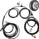 4 Way Tire Inflation System with Closed Flow Chuck for Car Trucks Off Road Vehicles-Compatible with HPA Tanks and Compressors