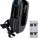 Folding Portable Iron Mini Collar Iron Electric Mini Iron With Double Ironing 6 Heat Settings Flip-Out Wings Functions for Household Dorm Room Crafting Travel Business Trip Collar Accessories (Black)