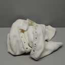 Yanekop Womens Fleece Jacket Fuzzy Long Sleeve Short Winter Coats Button Down Sherpa Jacket Outerwear with Pockets (A Ivory, Large))