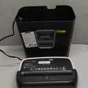 Bonsaii Paper Shredder for Home Use, 3.4 Gal Wastebasket, 6 Sheet Crosscut Paper Credit Cards, Staples, and Clips Shredder for Home Office Use, Portable Handle Design (C237-B New Version)