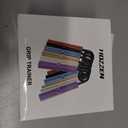 Grip Strength Trainer, 6 Pack Grip Strength Trainer Set (50-350LB), No Slip Hand Grip Strengthener, Wrist Forearm Strengthener with Grip Tape for Strength Training, Exercise, Injury Recovery (Purple+Silver+Gold+Blue+Black+Red (50-200 LBS))