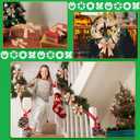 WILLBOND 50 Yards 2.5 Inch Christmas Velvet Wired Ribbon Fabric Decorative Ribbon for DIY Craft Bows Wreath Gift Wrapping Christmas Holiday Wedding Indoor Outdoor(Rose Gold)