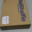 WallShelfie Bedside Wall Organizer & Dorm Decor - Dorm Room Essential, Floating Bedside Shelf Wall Mount Organizer, Remote Control Holder, Cool Teen Girls Trendy Stuff, Room Organization (White)