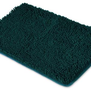 Yeaban Dark Teal Bathroom Rugs  Thick Chenille Bath Mats | Absorbent and Washable Bath Rug Non-Slip, Plush and Soft Rugs for Bathroom Floor, Shower, Sink - 24" x 36"