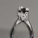 T-Slot Hole Punch Heavy Duty - Handheld Punch for ID Cards, Plastic, Cardstock, Cardboard & PVC - Sharp Visible Blade Edge, Durable Zinc Alloy Construction, Easy Spring Action for Fast, Clean Holes