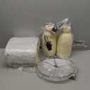 PoKat 23" Modern Ceramic Table Lamp Set of 2 for Living Room White Desk Lamps for Bedroom Farmhouse Bedside Nightstand Lamp House Warming Gifts New Home Decor End Table Lamps Gifts for Women Mom Beige