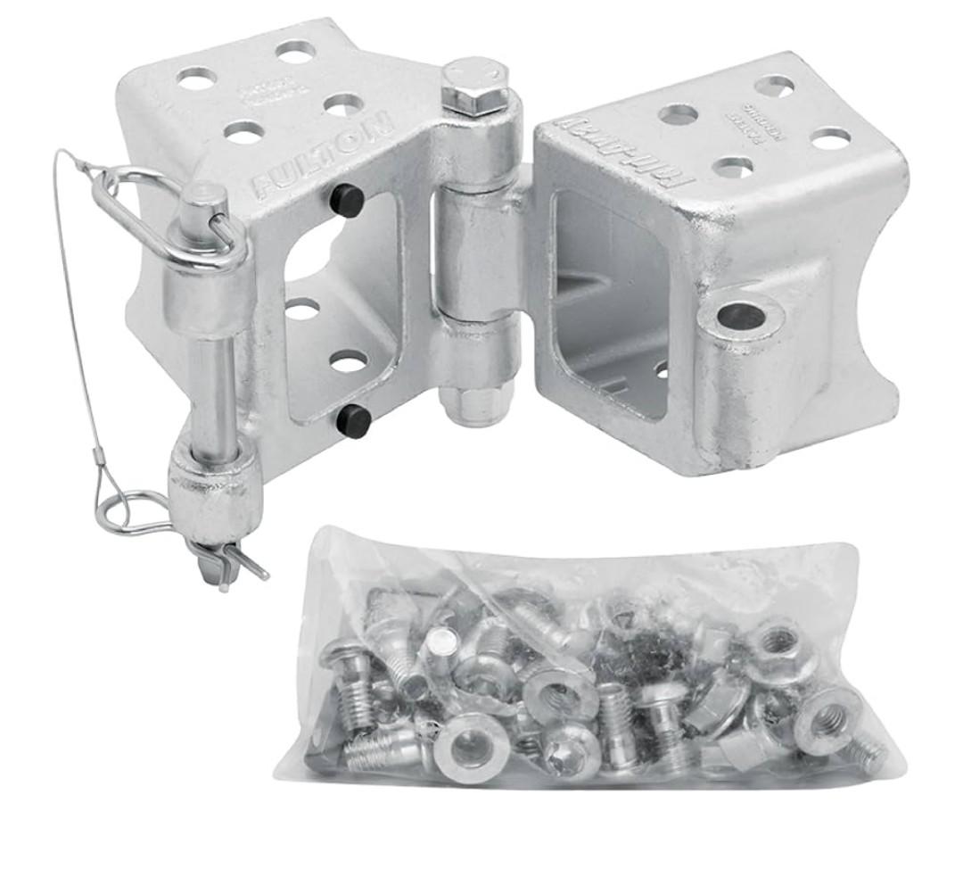 Fulton HDPB340101 Fold-Away Bolt-On Hinge Kit - 3" x 4", 7500 lbs.