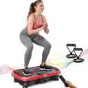 AXV Vibration Plate Fitness Platform Exercise Machine Vibrating Shaking Full Body Shaker Workout Vibrate Stand Shake Board Sport Gym for Weight Loss Fat Burner for Women Men