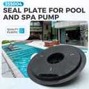 Seal Plate for Pentair, 355004 Compatible with for Challenger High Flow and Pressure Pumps, Black