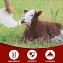 Calf Bottle 2.6 Quart Horizontal Calf Milk Feeding Bottle with Hand Grip Handle for Calves and Livestock Care