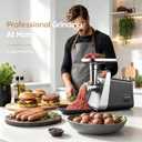 CHEFFANO Electric Meat Grinder, [2800W Max] ETL Approved Heavy Duty Sausage Stuffer with 2 Blades, 3 Plates, Sausage Tubes & Kubbe Kit for Home Kitchen Use