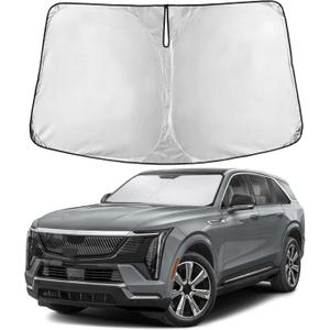 EcoNour Windshield Sunshade Compatible for Cadillac Escalade 2021-2024 2025 2026, Sun Visor for Front Windshield & Window Sun Shade Cover, UV Heat Blocker & Protector, Car Accessories