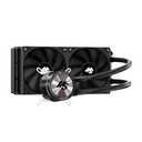 Minorsonic CPU Cooler 240mm Aio, Liquid Cooler CPU Low-Noise AMD AM5/AM4, Refrigeracion Liquida Water Cooling Systems, Intel LGA 1851/1700 PC Water Cooler 2 x 120 mm PWM Fans Black