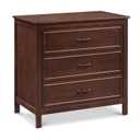 DaVinci Charlie 3 Drawer Dresser - GREENGUARD Gold Certified Small Dresser w/Drawers Chest for Nursery - Bedside Nightstand - Wooden Cabinet for Bedroom, Living Room, Closet - Easy Assembly, Espresso
