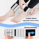 Wrist and Ankle Weights for Women & Men 2 Pack (1lb Each), Adjustable Silicone Wearable Arm & Leg Weights for Pilates, Gym, Yoga, Cardio, Strength Training