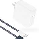 Charger for MacBook Air 13.6 15 inch Mac Book Pro 14 16 inch 2025 2024 2023 2022 2021 M5 M4 M3 M2 M1, Super Compact, 6.6FT USB C to Powerful Magnetic 3 Braided Cable, Original Quality, Midnight